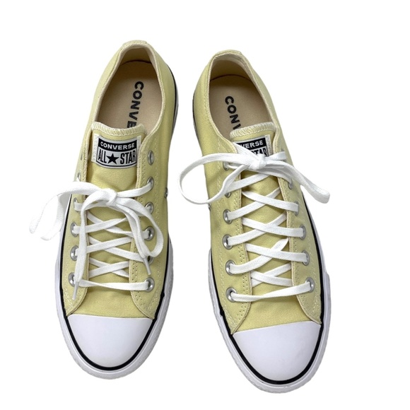 Converse Ctas Lift Ox Platform Sneakers Low Top Shoes Canvas Women Lemon A00560F - Picture 6 of 10